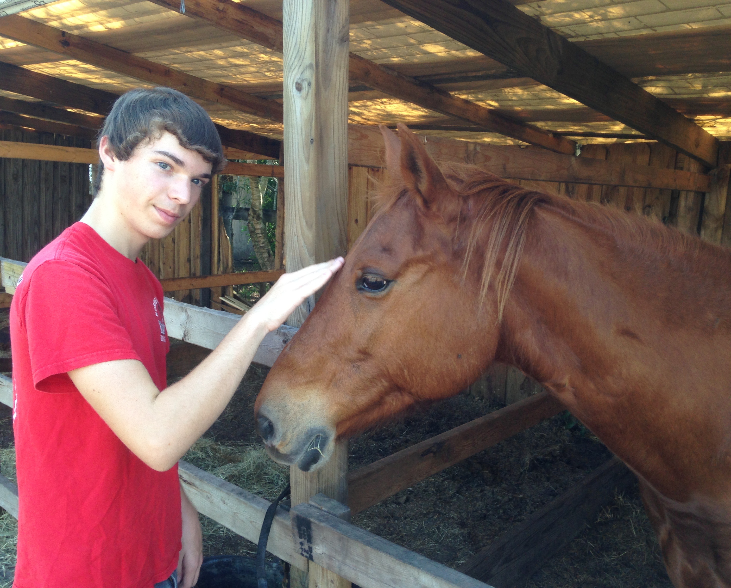 Kai and horse